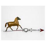 Antique Bronze-Colored Horse Weathervane