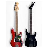 (2) Electric Bass Guitars