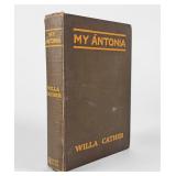 Willa Cather "My Antonia" First Edition
