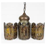 Egyptian Revival Style Wall Sconces & Chandelier