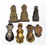 (7) Antique Victorian Letter  Clips