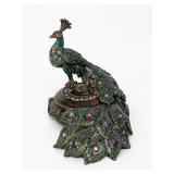 Jay Strongwater Peacock Charm Box