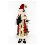 MacKenzie Childs Designer Santa Claus Figure