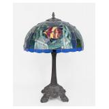 Tiffany-Style Stained Glass Underwater Scene...