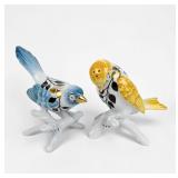 Pair of Christian Lacroix Porcelain Bird Salt &...