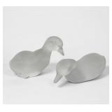 Pair of Baccarat Crystal Ducks