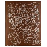 Anatole Krasnyansky Silver Ink Drawing