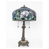 Tiffany-Style Floral Stained Glass Table Lamp