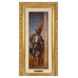 Felix Ziem "Un Chevalier" Oil on Panel
