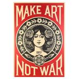 Shepard Fairey "Make Art Not War" Lithograph