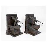 Vintage "Whaler" Bronze Bookends