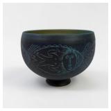Edwin & Mary Scheier Sgraffito Earthenware Bowl