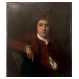 18th Century Dutch Portrait Oil on Canvas