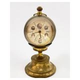 Antique Russian Imperial Romanov Glass Desk Clock