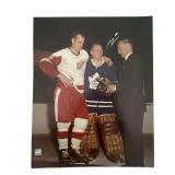Johnny Bower (Signed) & Gordie Howe Photo
