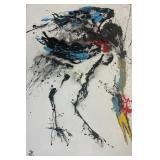 Qunce Zeng - Crane - Monumental Abstract Expressio