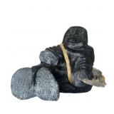 Exceptional Inuit Stone Carving - ï¿½Hunterï¿½ by John