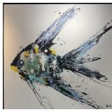 Qunce Zeng - Fish - Monumental Original Acrylic on
