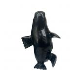 Magnificent Inuit Soapstone Sculpture ï¿½Sealï¿½ by Lu