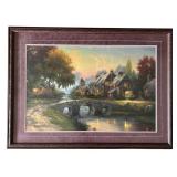 Thomas Kinkade's 'Cobblestone Bridge Cobblestone L