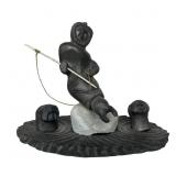 Inuit Stone Sculpture - ï¿½Sedna Huntingï¿½ by Moses K