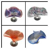 Simon Bisley Signed Studio Art Glass Pedestal Scul