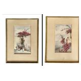 Pair of Original Watercolour Paintings