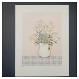 Mary Faulconer's 'Herbs On Pink Background' Limite