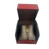 Vintage Custom 14K Yellow Gold Nugget Bracelet Wat