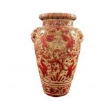 Monumental 22 Inch Renaissance Revival Red and Gil