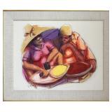 Petion Savain Original Oil Painting ï¿½Women at the