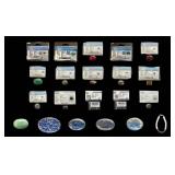 Certified Natural Emerald, Sapphire, Ruby and Aqua