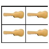 Set of 4 Vintage Style Tan Dreadnought Acoustic Gu