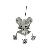 Swarovski Crystal Mouse Family Figurine Set with O