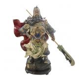 Exquisite, Large, Hand-Painted Porcelain Statue of