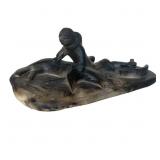 Roger Aksadjuak - Inuit Ceramic Sculpture - Rankin