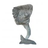 Davie Atchealak - Inuit Sculpture - Two Faces - Iq