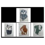 Collection of Four Original Limited Edition Inuit
