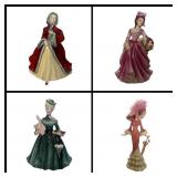 Elegant Collection of Four Lady Figurines - Royal