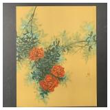 David Lee's 'Red Flowers' Limited Edition Print