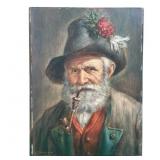 H. Schumann's 'German Man Smoking Pipe' Original