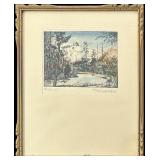 ï¿½The Lions, B.C.ï¿½ Original Hand-Colored Etching by