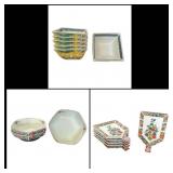 15-Piece Japanese Porcelain Collection - 6 Fan-For