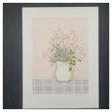 Mary Faulconer's 'Herbs On Pink Background' Limite