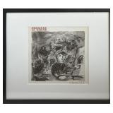 Marc Chagall 'Derriï¿½re Le Miroir' Lithograph Print