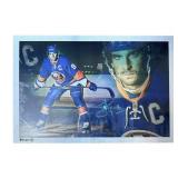 John Tavares New York Islanders Signed on Metal