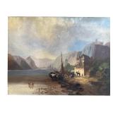 19th Century European Romantic Landscape Painting,