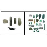 Estate Collection of Carved Jade and Hardstone Pen