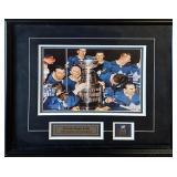 Framed Bobby Baun Autographed Toronto Maple Leafs