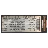 Dave Matthews Band Unused Concert Ticket Stub
